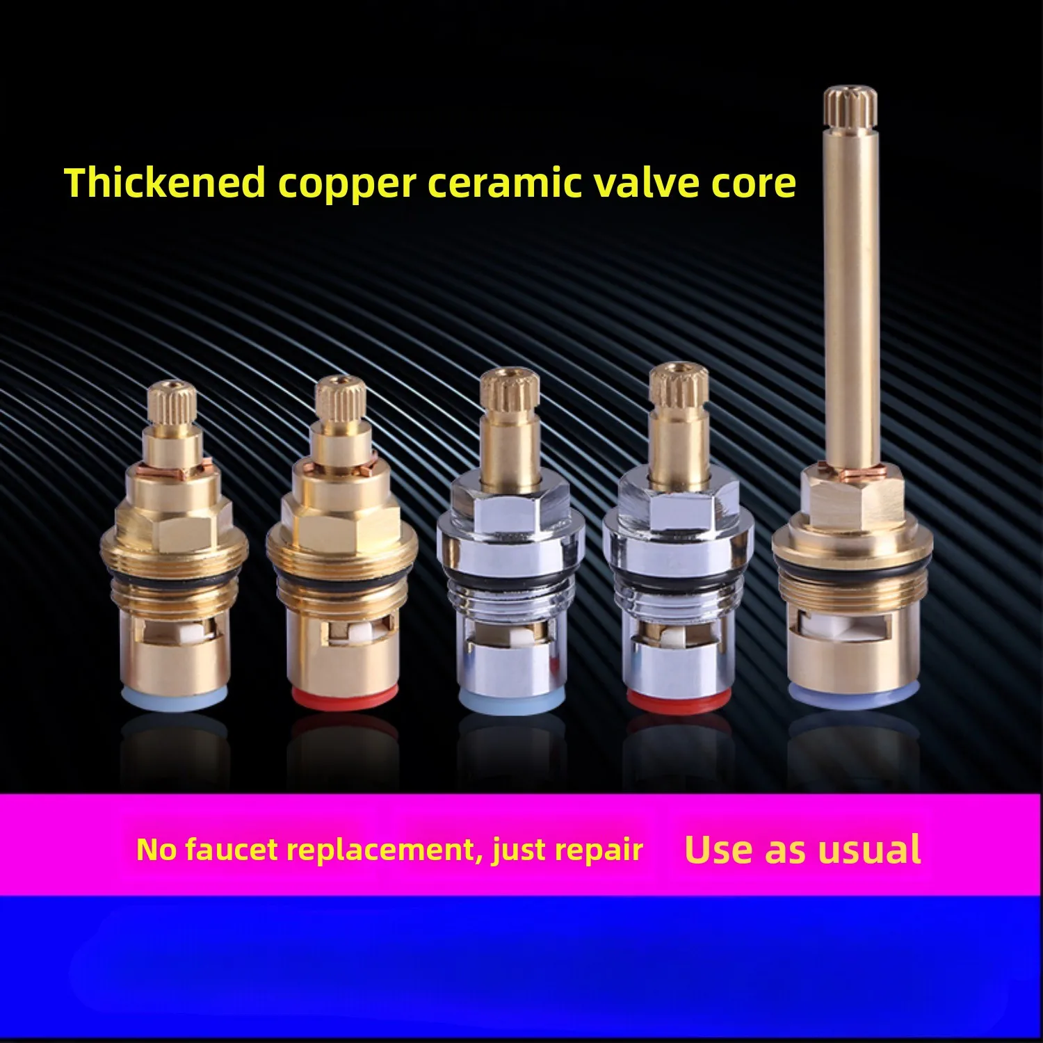 

Basin Sink Bathtub Triple Double Water Faucet Valve Core Replacement Genuine Parts Compatible with Bravolavatory High Quality