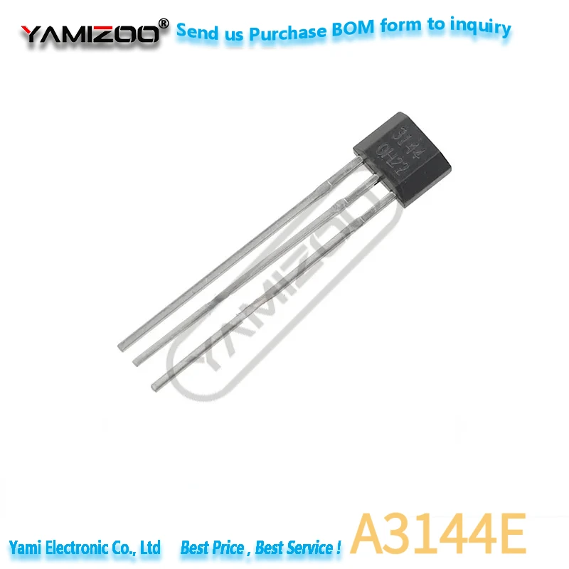 200 Stück A3144E TO92 A3144EUA-T TO-92UA AH3144E Hall-Effekt-Sensor neuer und originaler IC – Detail 2