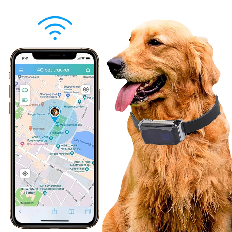 Best Pets Tracker GP06 Waterproof 2G GSM GPRS WIFI para perros conTracker Wireless Remote locator Dog Collar pet gps tracking