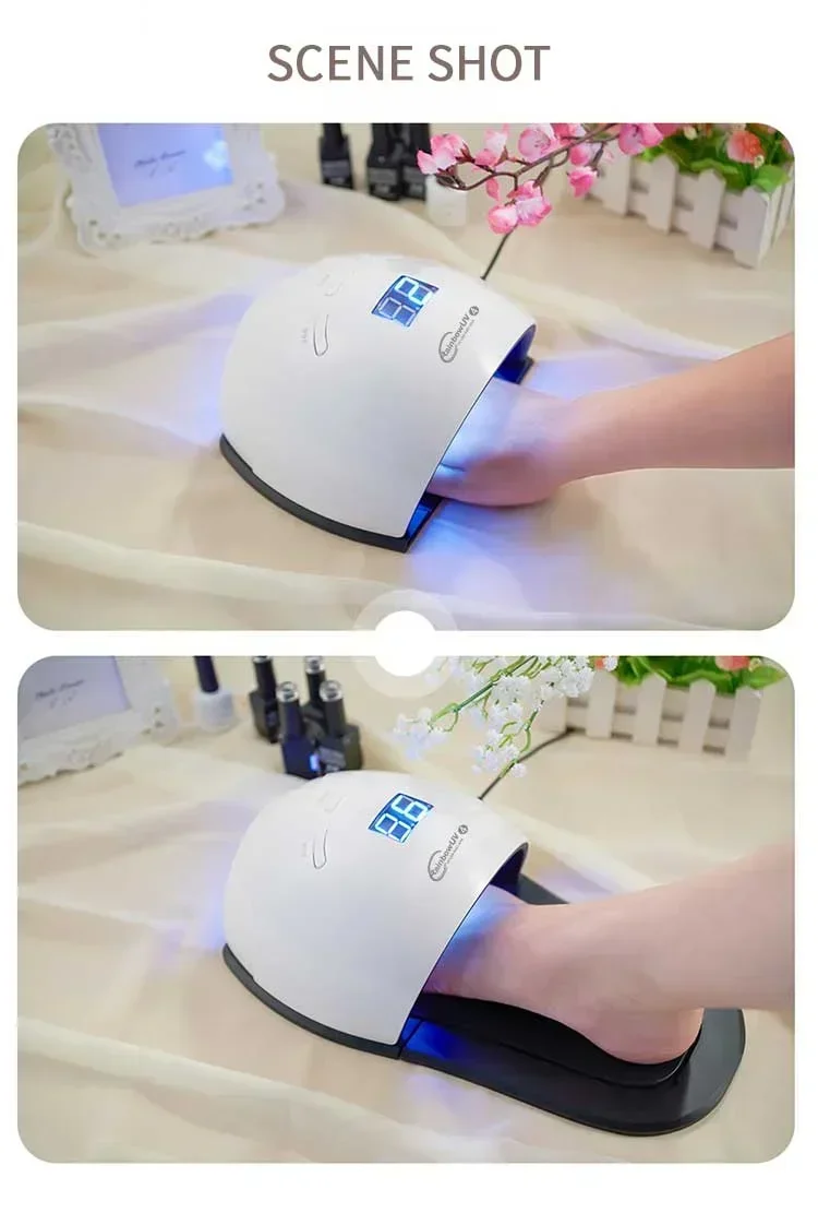 

Hot sales SaFactory Directly Uv Foot Nail Lamp Led Nails Dryer For Gel Polish 48w Fast Drying Salon Machine Uv Lamp For Pedic