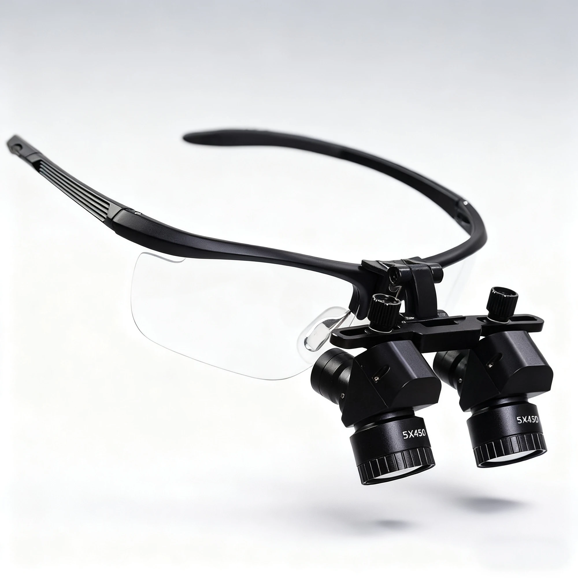 New Dental Ergo Electric 48 Optical Loupes 4X Magnifier Stainless Steel for Oral Surgery Prevent Bending Lowering Head
