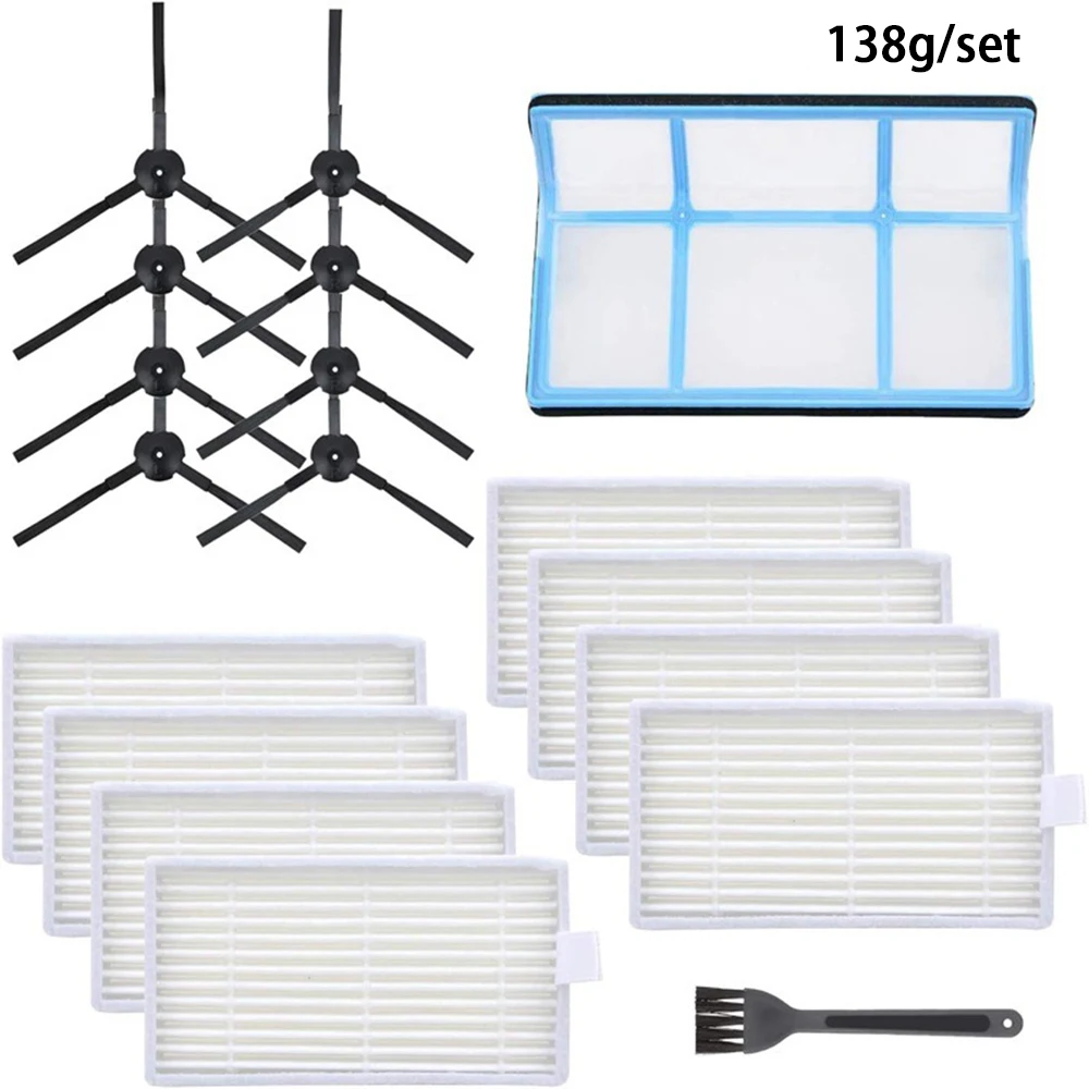 Replacement Parts For Multi-Layer Filter Vacuum Cleaner Kit With Side Brush Hepa Filter Cloth For Sweeping Robot Accessories