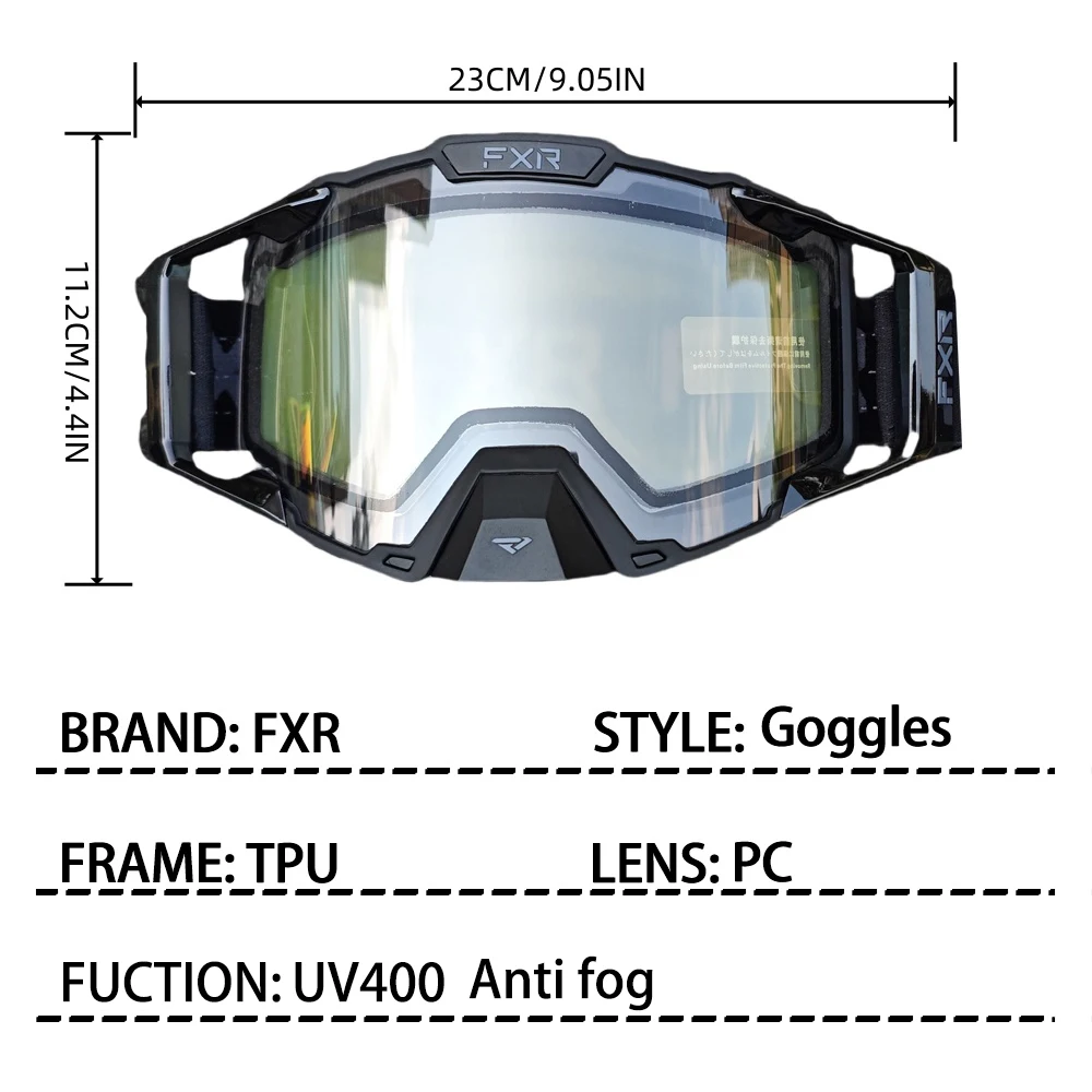 Double Layered Anti Fog Motocross Glasses Off-road Sunglasses For Man MTB ATV Windproof Protection Cycling Racing Goggles New image 6