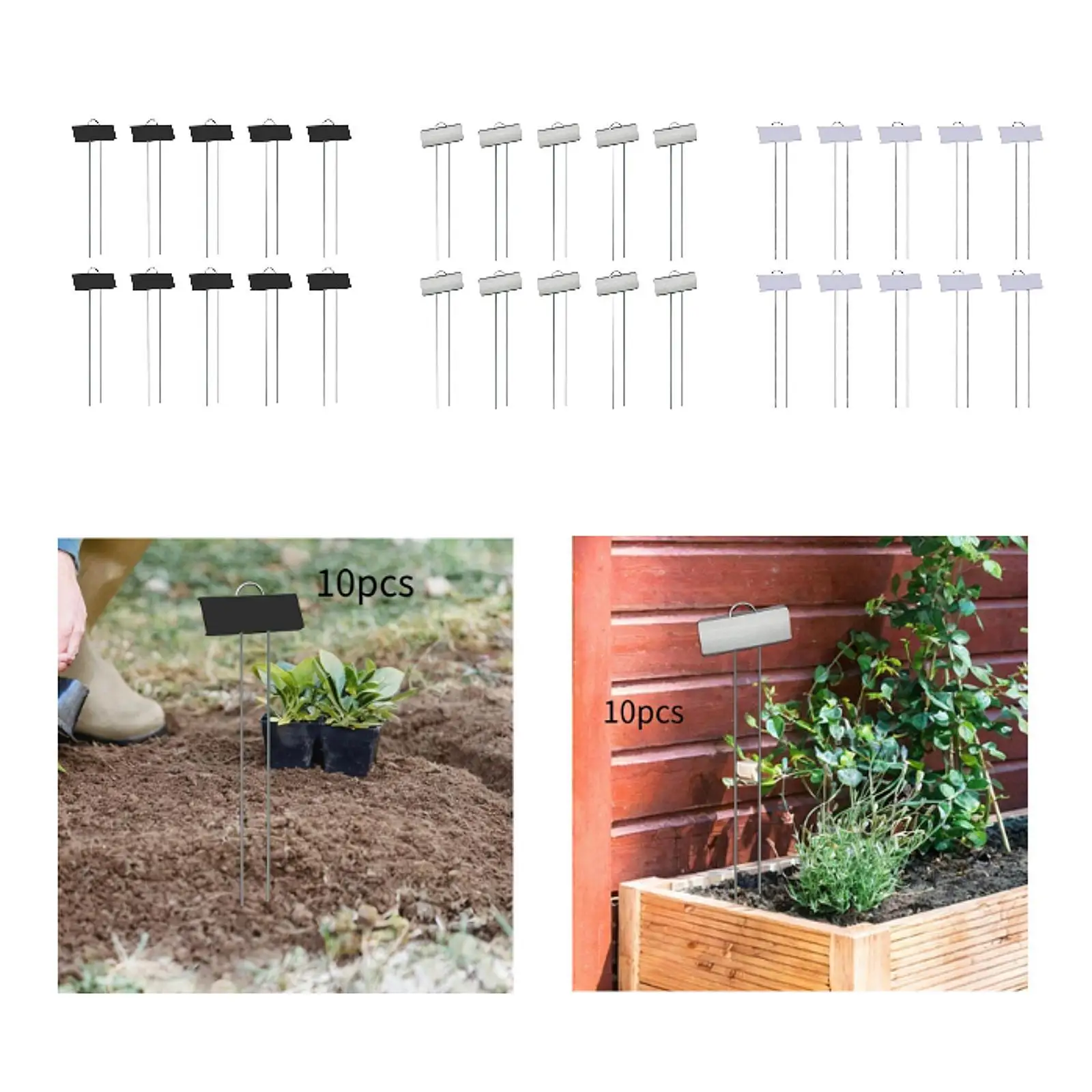 Metal Plant Tags Weatherproof Name Markers Garden Label Waterproof Stakes for Outdoor Plants Pot Nursery