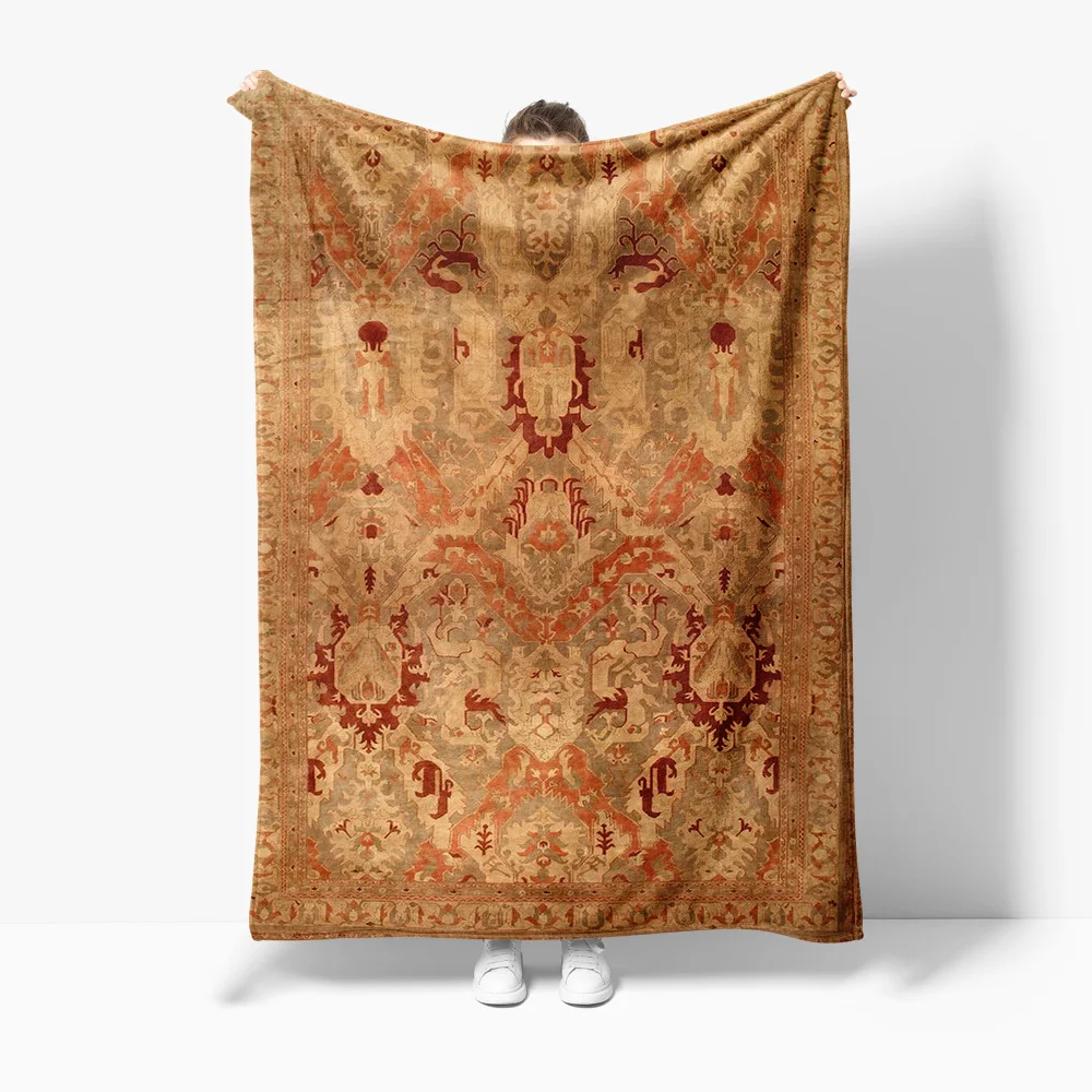 Turkish Vintage Ethnic Kilim Rug Traditional Handmade Area Blanket Floor Cover 130x180cm