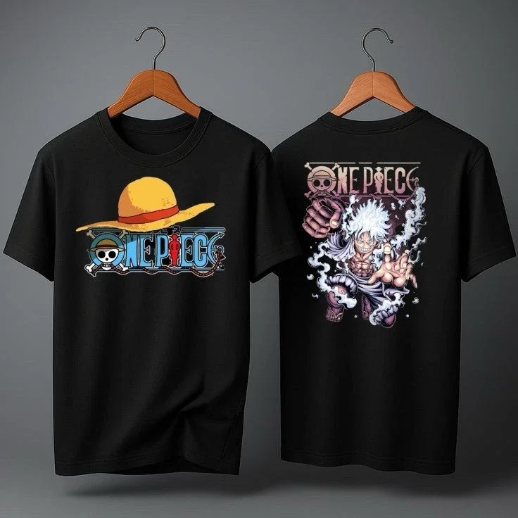One Piece Japanese Anime Printed Men's T-Shirt Roronoa Zoro Boy Children's Harajuku Short Sleeve Kids Luffy T-shirt Clothing