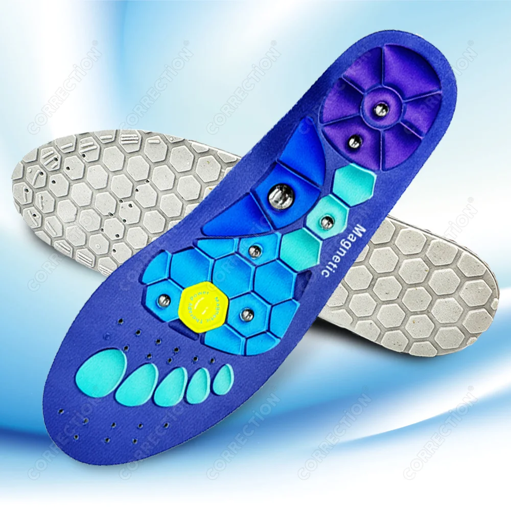 2pcs Magnetic Insoles Massage Shoe Inserts Massage Insoles Footwear Insoles For Men Women Breathable Orthopedic Shoe Inserts