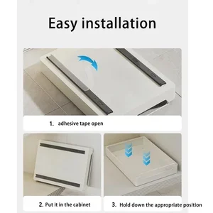 Küchenlagerstange mit Rutschschienen, Schubladenschublade, Gewürzkiste, Organisationsschrank, herausziehen, neu, neu 12 Hauptverkaufstür mit Unterstützung - №10