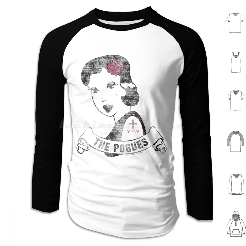 Tattoo Girl groupe de musique par Rock de sweats à capuche à manches longues les Pogues Punk Shane Mcgowan noël londres Shane Macgowan