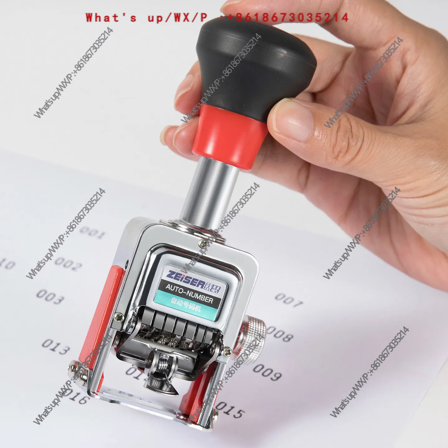 Rotary return to zero numbering machine Automatic coding machine File page numbering machine