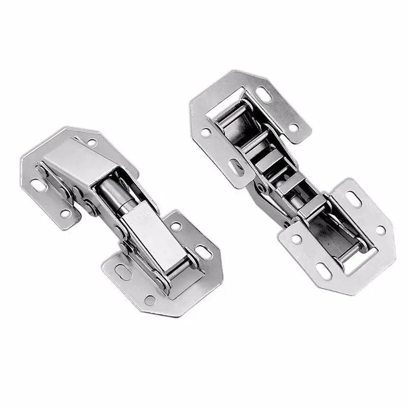 1/3/5 Stuks Kast Scharnier 90 Graden Niet-Boren Gat Kast Deur Hydraulische Scharnieren Soft Close Met Schroeven Meubelen Hardware