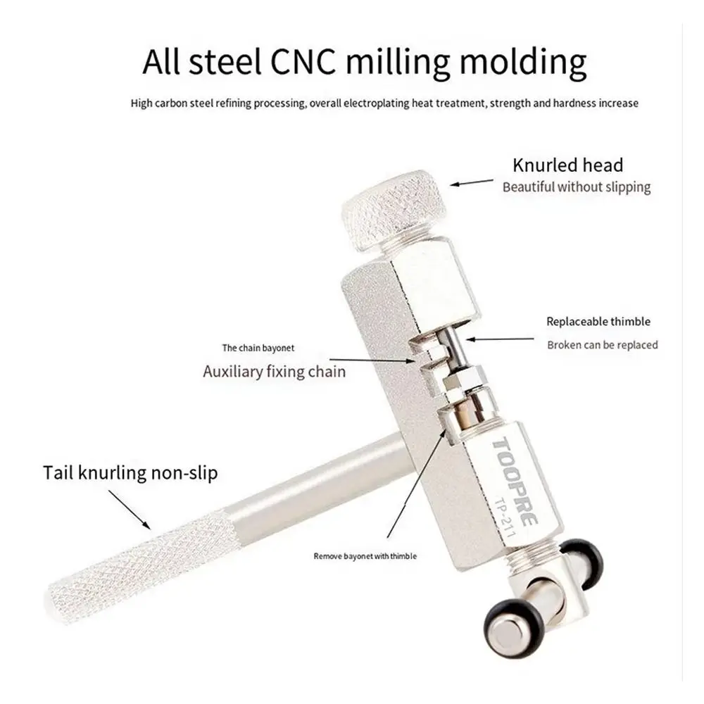 Herramienta para cadena de bicicleta, cortador de cadena, cortador de cadenas de bicicleta, herramientas de reparación de bicicletas, Mini herramienta de cadena, herramienta de extracción de cadena