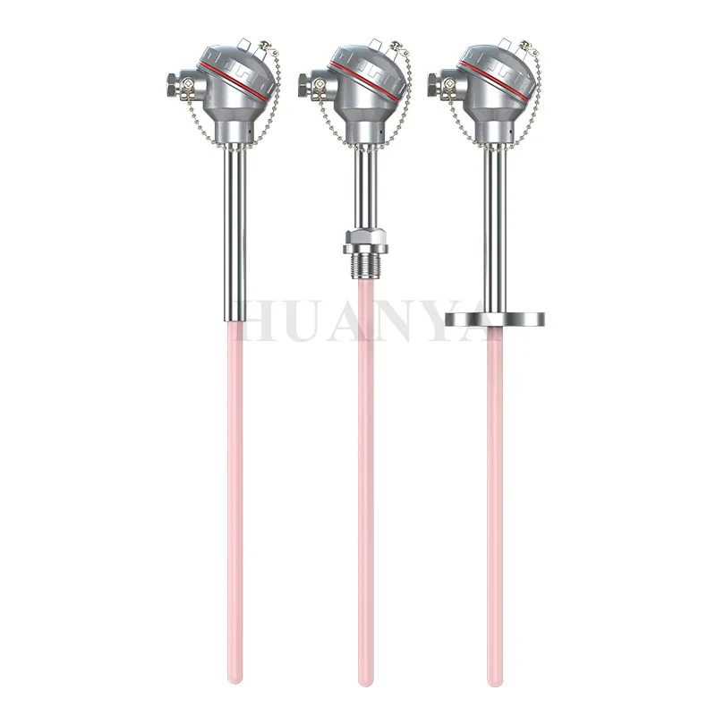 Type S/B/R Platinum Rhodium Thermocouple With Ceramic Protection Probe Tube High Temperature Sensor