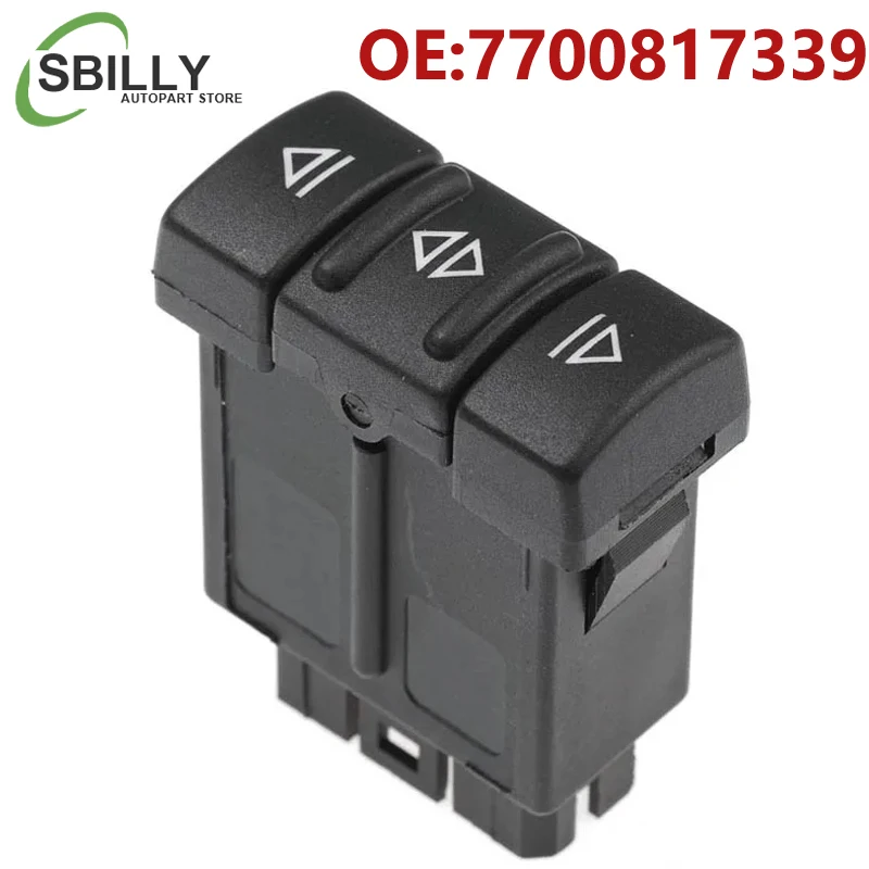 Carro 7700817339   Botão interruptor de controle de janela elétrica de energia lateral mestre para Renault 19 II / Cabriolet / Chamade / Kasten