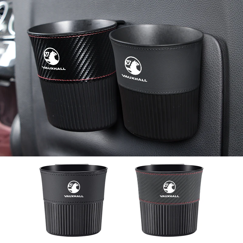 Car Trash Can Side Door Hanging Trash Bin ABS Storage Box Accessories For Vauxhall VXR Dokker Lodgy Logan Sandero Duster Stepway
