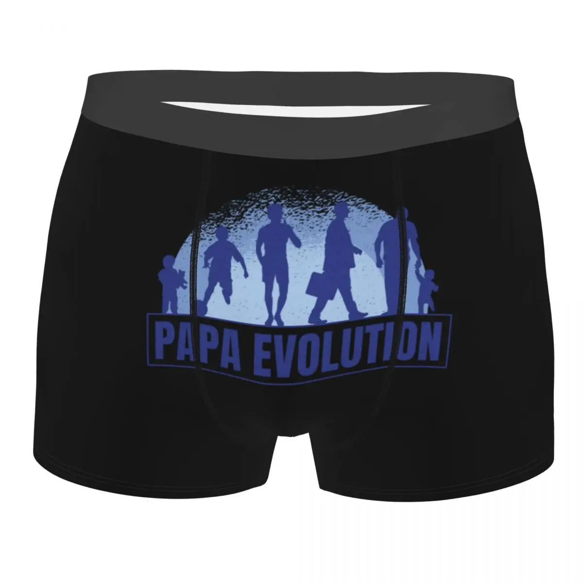 

Пользовательские шорты-боксеры Papa Evolution для мужчин с 3D принтом для папы, отца, подарок, нижнее белье, трусы, мягкие трусы