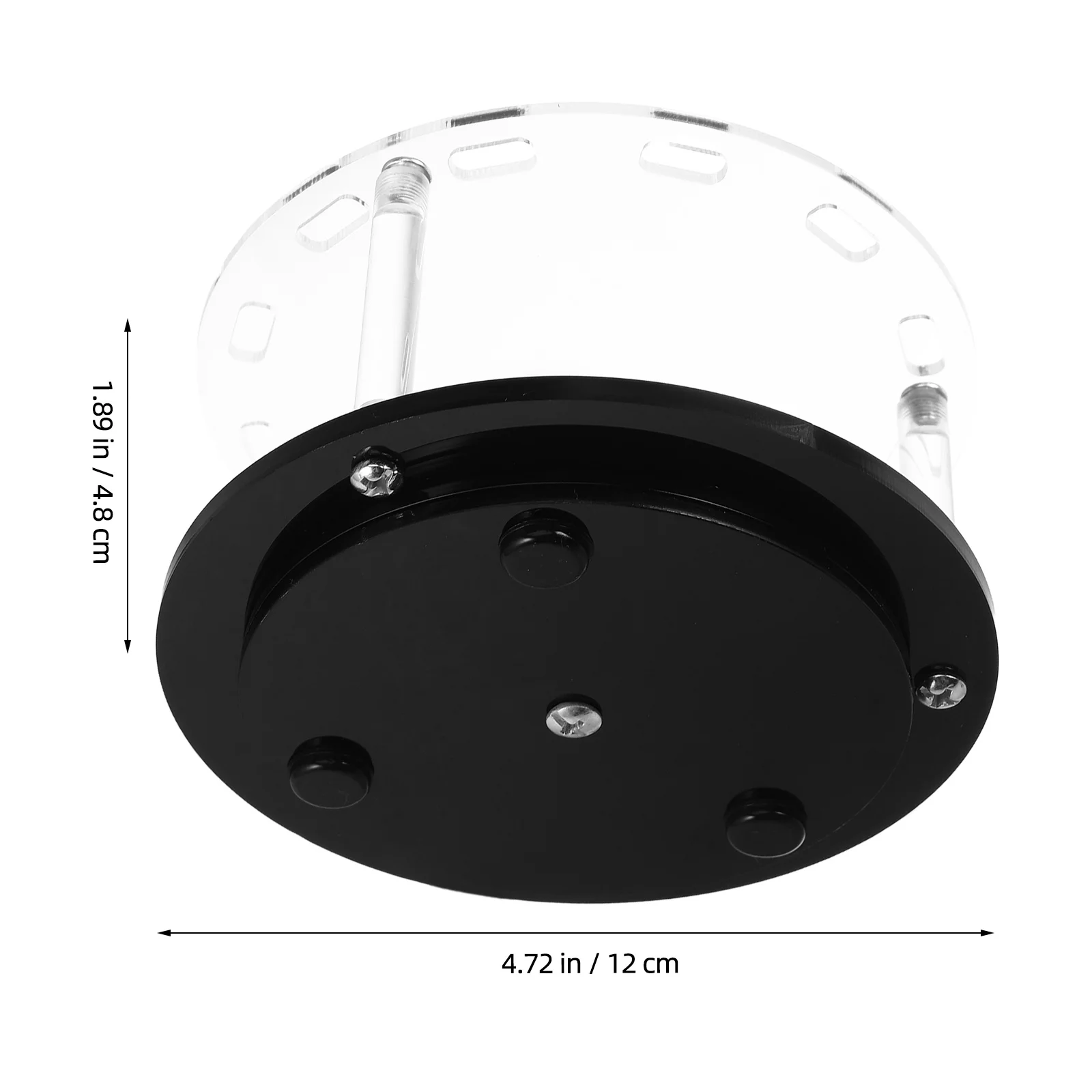 12-Hole Detachable Rotating Lash Tweezer Holder Stand Black Eyelash Extension Tool Organizer Storage Rack for Salon and Home Use