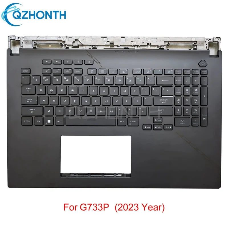 

f Used For ASUS ROG Strix Scar 17 G733P (2023) Palmrest Upper Case with US Backlit