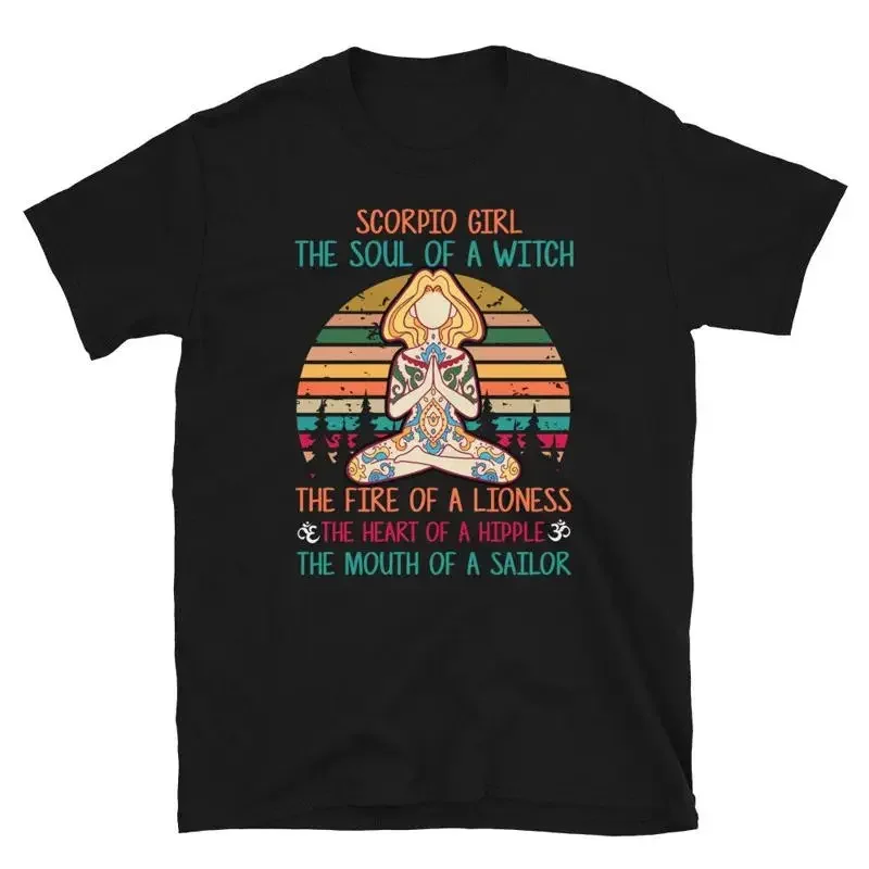 Scorpio Girl Funny YOGA Peace Summer Namaste T-Shirt