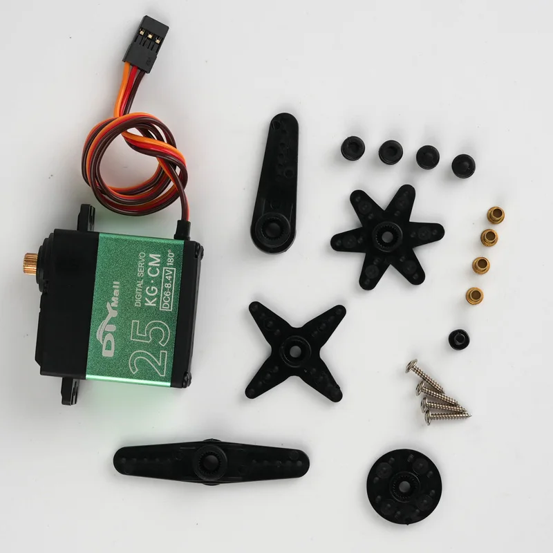 TD-8825MG 25 كجم محرك فرشاة كربون مؤازر رقمي 180/270/360 درجة عزم دوران عالي أجهزة ذاتية الصنع أجزاء لروبوت RC/سيارة/نموذج طائرة