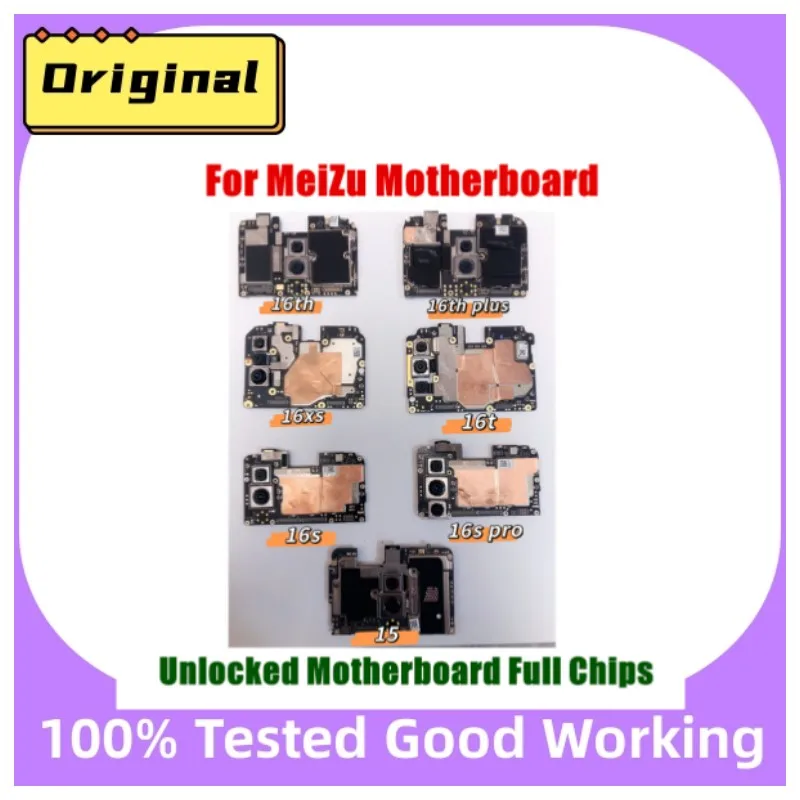 

Unlocked Electronic Panel Mainboard Motherboard Circuits With Firmware For Meizu 15 16 16p 16x 16xs 16t 16th 16s 16sp plus