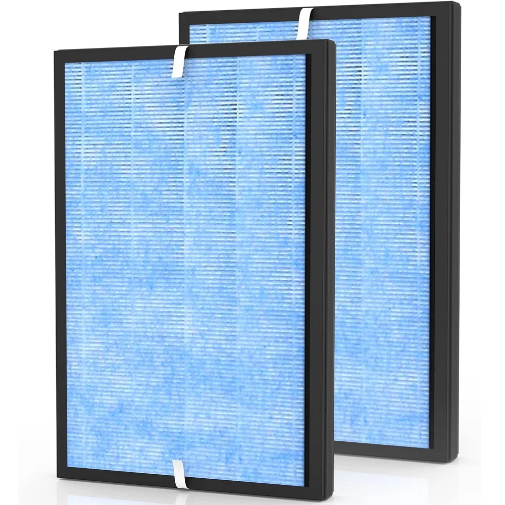 

2 Pack HP8 True HEPA Filter Compatible with SimPure HP8 Air Purifier 4 Stage Air Cleaner, SP-HP8-RF & A180