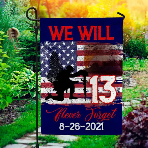 Remember Their Names 13 Heroes Fallen Never Forgotten Garden Flag AAL HHM WZZ yyi