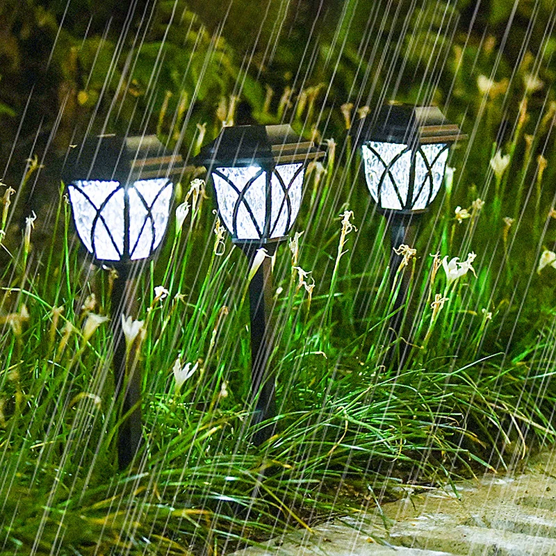 1/2Pcs Solar Licht Buiten Tuin Tuin Tuin Villa Gazon Licht Buiten Plug Waterdichte Straat Licht Landschap Decoratieve Lamp