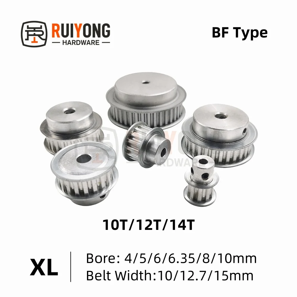 XL Timing Pulley BF Type 10T/12T/14Teeth Bore 4/5/6/6.35/8/10mm for Width belt 10/12.7/15mm