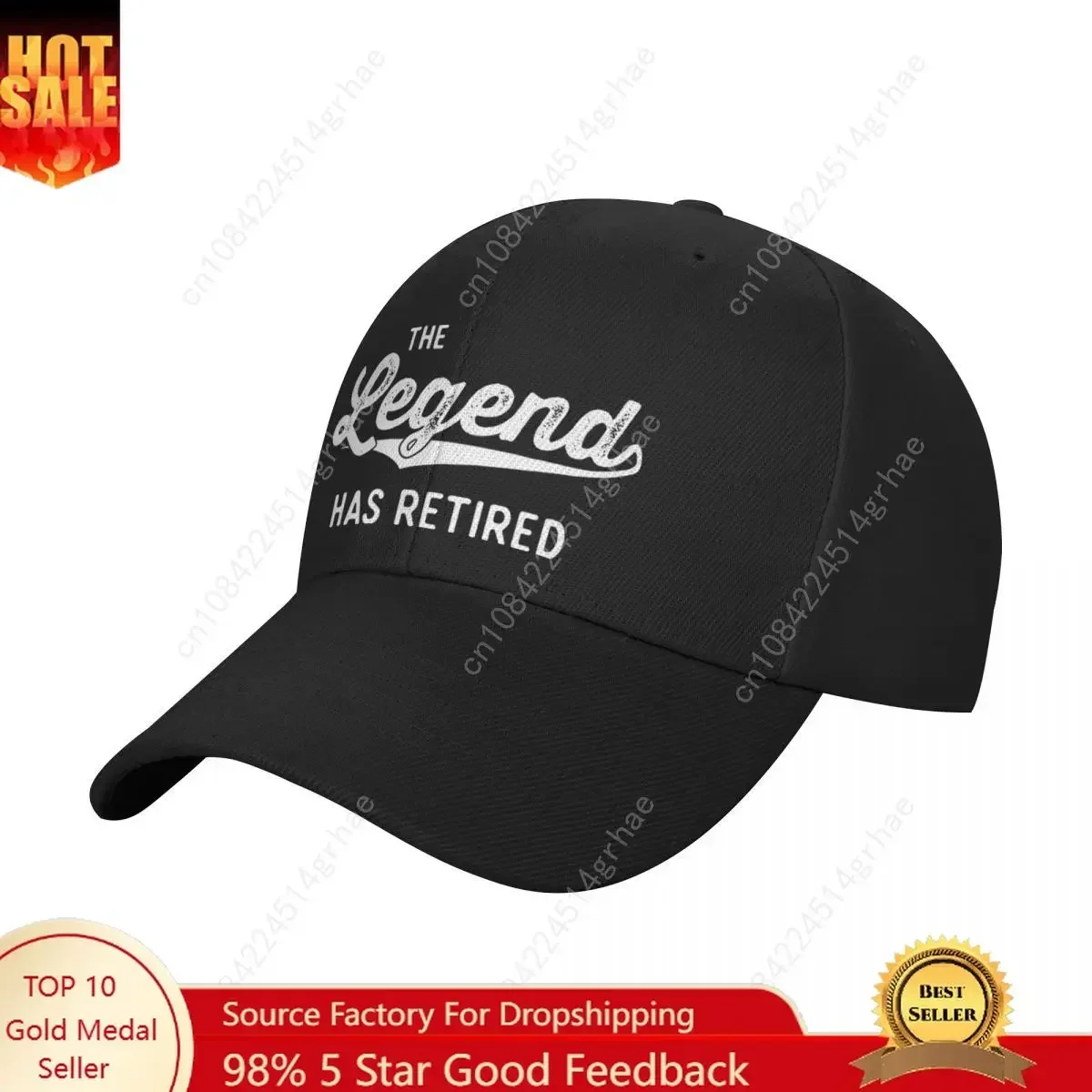 

The Legend Has Retired Breathable Design Ball Cap Hats For Men Men's Baseball Cap