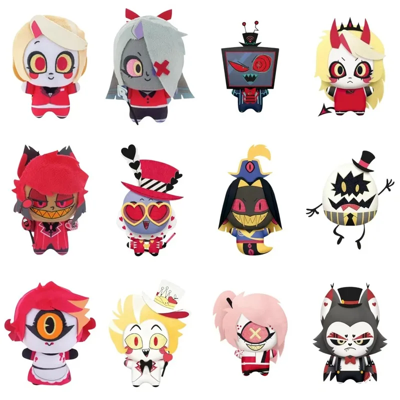 

Hazbin Hotel Anime Plush Doll Ornament Soft Adorable Toy Bag Keychain Collectible Anime Peripherals Friend Halloween Gift