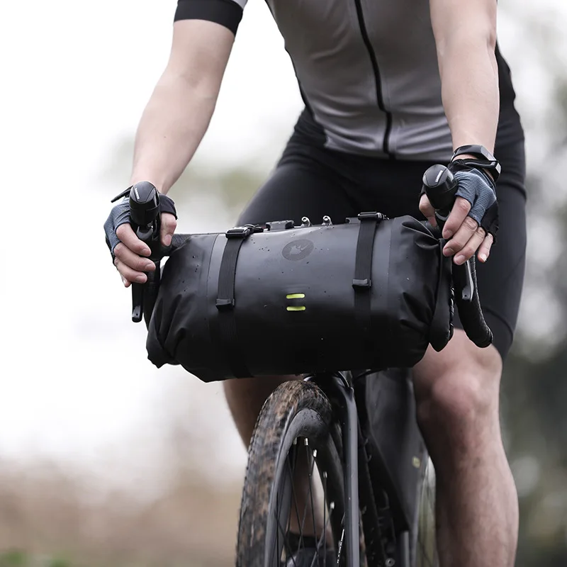 

Rhinowalk Bicycle Bag Large Capacity Handlebar Bag Waterproof Front Reflectice Tube Bike Bag Front Frame Trunk Pannier