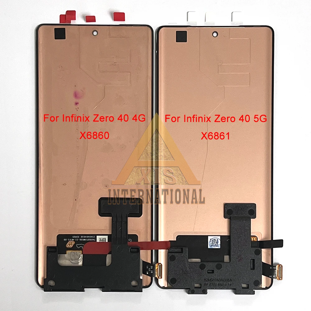 6.78\'\' Original For Infinix Zero 30 4G LCD X6731B/5G  X6731 LCD Screen Touch Panel For Infinix Zero 40 4G X6860 5G X6861 Frame