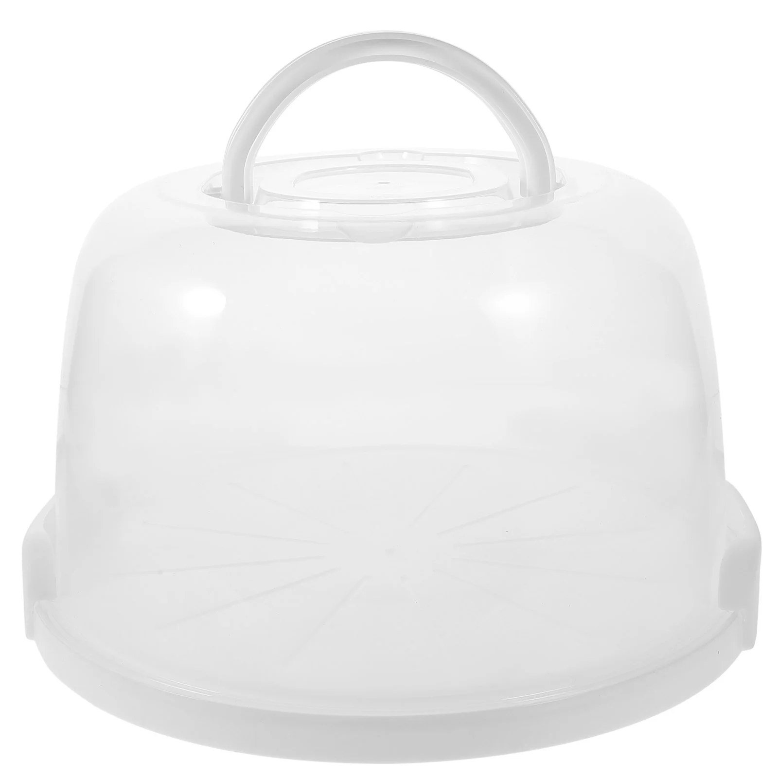 

Reusable 8 Inch White High Cake Box Portable Handheld Birthday Carrying Container Foldable Handle Office