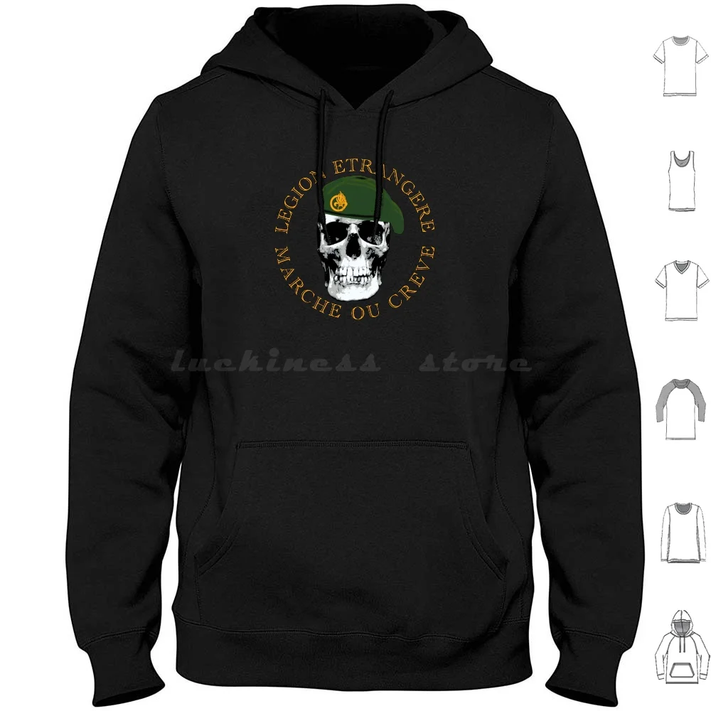 March Or Die Hoodies Long Sleeve March Or Die Marche Ou Creve Foreign Legion Legion Etrangere