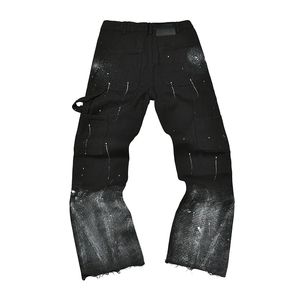 GALLERY DEPT American high street vibe splashing ink wash loose straight casual jeans