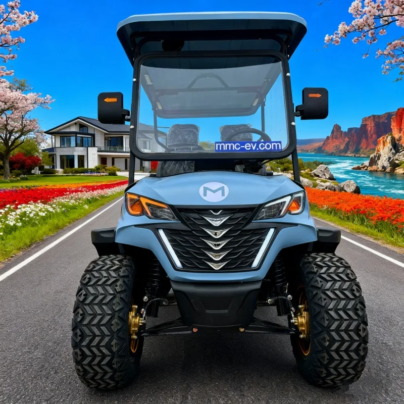 تعليق مستقل جديد 2/8 ركاب فائدة السيارة 48 فولت/72 فولت 5000 واط/7000 واط الطريق القانوني عربات التي تجرها الدواب الكهربائية لمشاهدة معالم المدينة عربة جولف #5