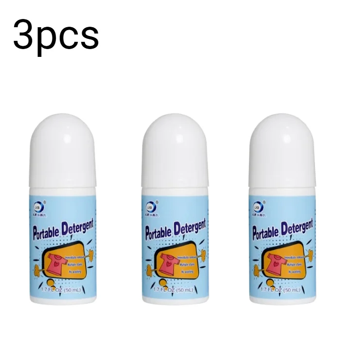 1/2/3pcs Clothes Stain Removal Rolling Ball Oil Stain Cleaning Detergent Decontamination Pen Cleaning Dust Cleaner Remover