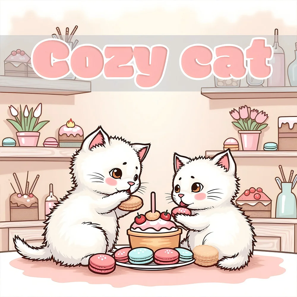 

COZY CAT яркие узоры книжка-раскраска для взрослых милая книга для рисования идеальный подарок для вечеринки и дня рождения