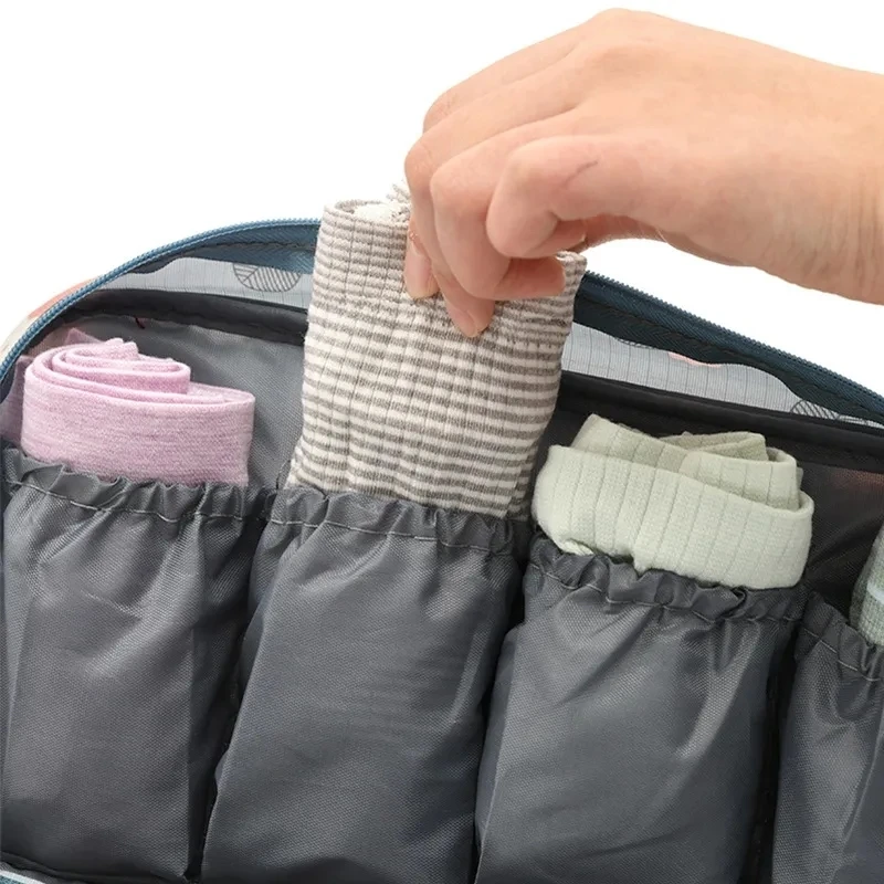 Women Waterproof Travel Underwear Storage Bag Portable Clothing Pants Bra Organizer Bags Socks Packing Cube Female Girl Bra Bag