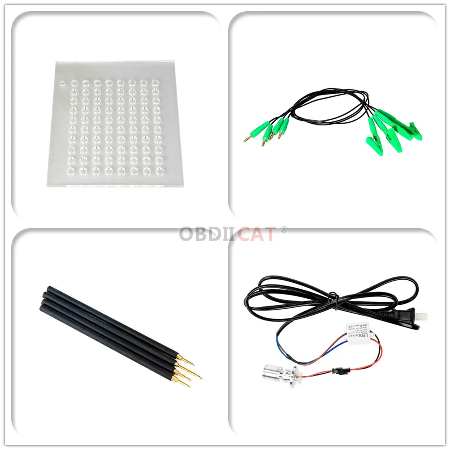 إطار معدني LED BDM من الألومنيوم المقاوم للصدأ محولات إطار BDM لأدوات مبرمج ضبط KESS KTAG ECU #5