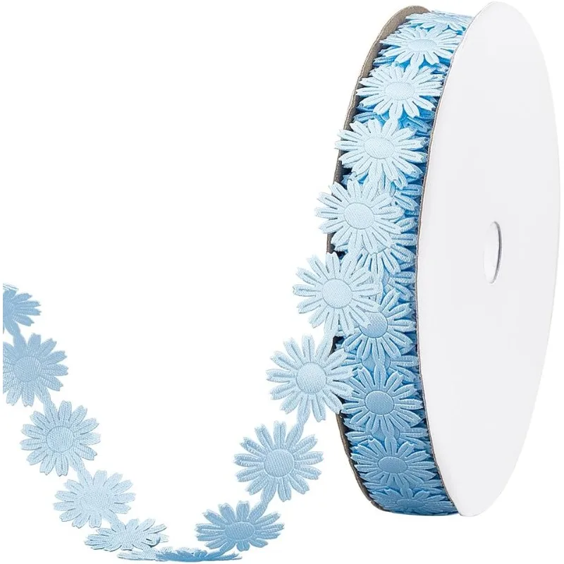 

20 ярдов вышивка кружевная бейка шитье цветок кружевная лента декоративная крючком для свадебного украшения Рождественская упаковка