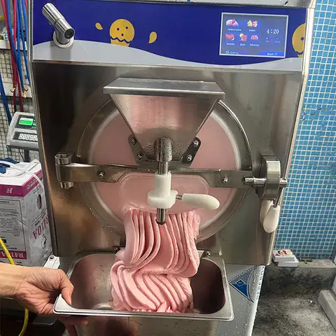 12L 15L 25L 40L Large Cylinder Automatic Hard Ice Cream Maker Commercial Hard Ice Cream Machine Batch Freezer Machine
