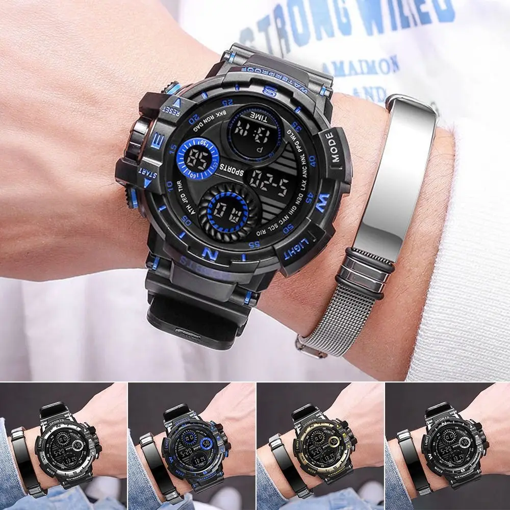 防水電子スポーツウォッチ、多機能ハンドクロック、カジュアルアウトドアウォッチ、シンプルで高品質