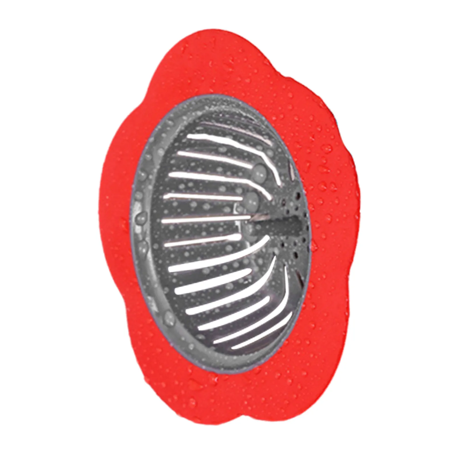 

Корзина-фильтр для слива с дизайном «Красный цветок», премиум-класса, пластиковая, предотвращающая засоры, для кухонных и ванных раковин, для утилизации отходов