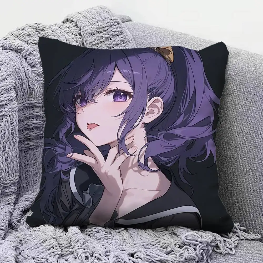 mafuyu asahina Cute Anime Girl Sekai Home Sofa Cushion Covers and Aecorative Custom Pillow Covers