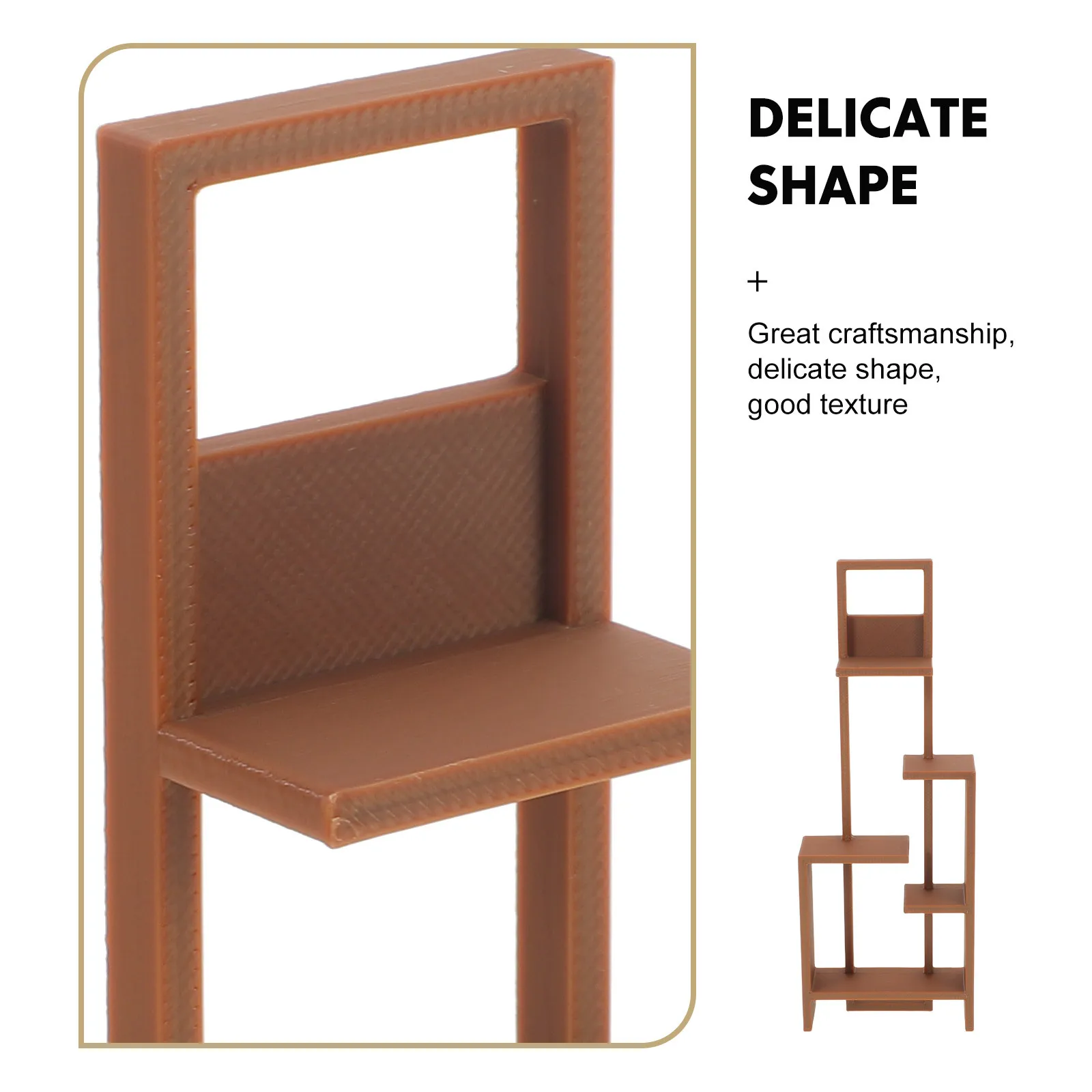 Estantería decorativa en miniatura para casa de muñecas, estante de almacenamiento a escala 1:12, vitrina pequeña, muebles, accesorios DIY