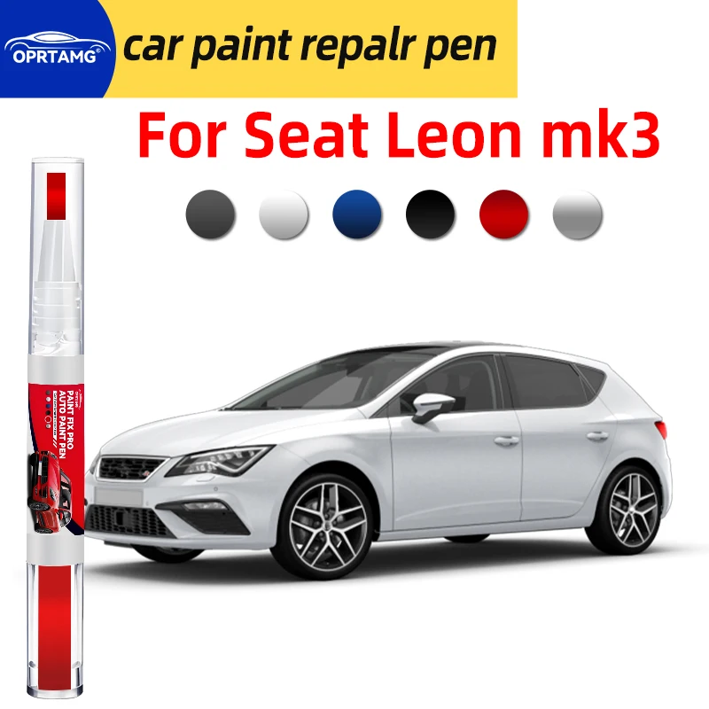 Caneta de reparo de pintura de carro, para reparo de arranhões no carro seat leon mk3, spray de pintura preta, ferramentas de pintura de carro, acessó
