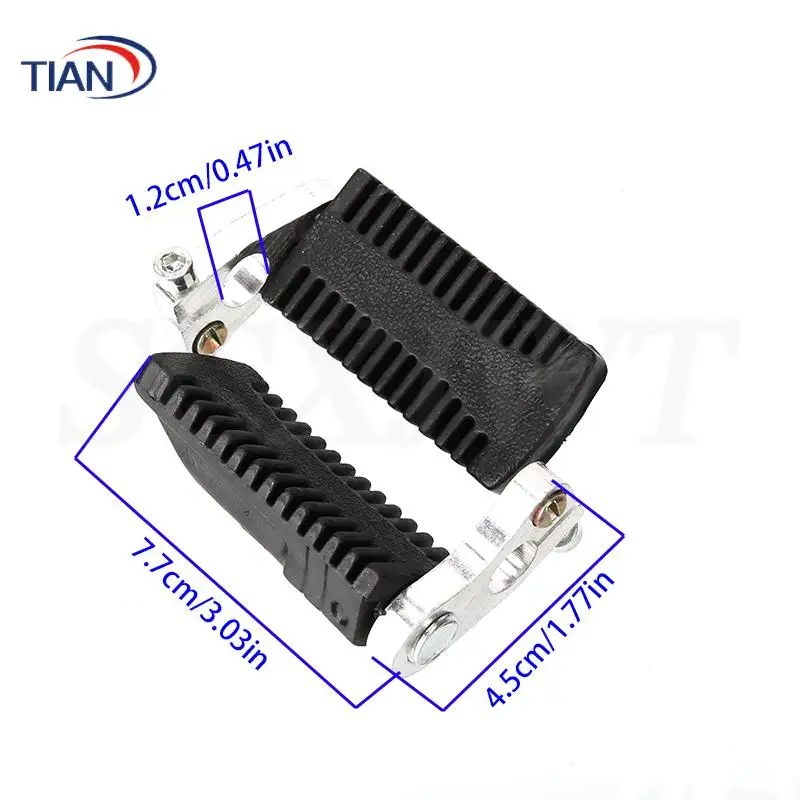 Easy-to-Install Rear Foot Pegs Foot Rests Pedals Footpegs - Convenient Motorcycle Accessories for 47cc 49cc Mini Pocket Bikes