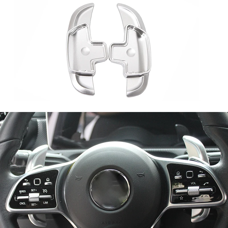 For Mercedes-Benz A-Class W177 V177 MB A180 A180d A200 2018-2021 Car Steering Wheel Extension Shifter Aluminum DSG Gear Shift